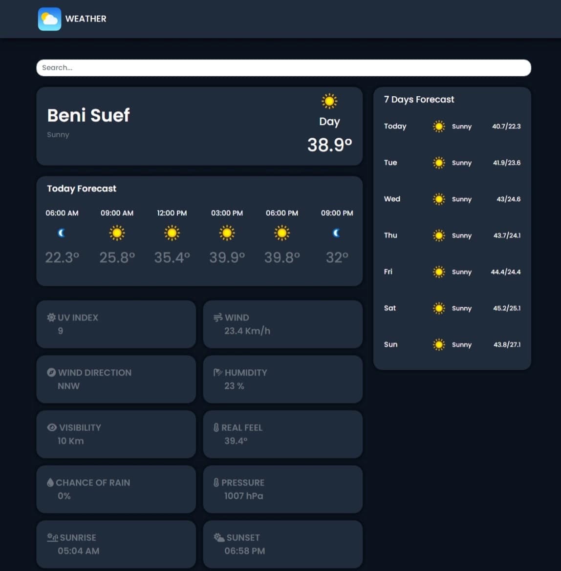 Weather App Project